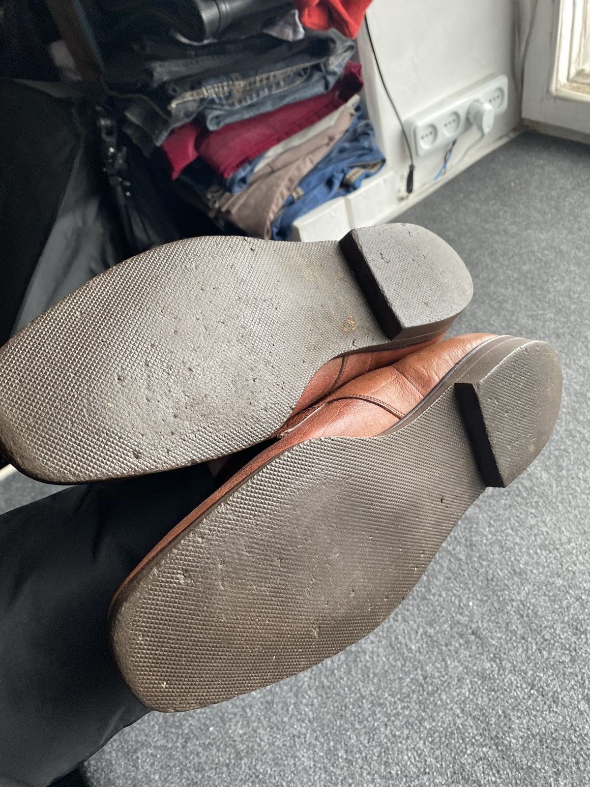 Church's 🔥Church's Vintage Brown Calf Leather Derby Shoes Handcrafted Size US 8 / EU 41 - 23 Thumbnail