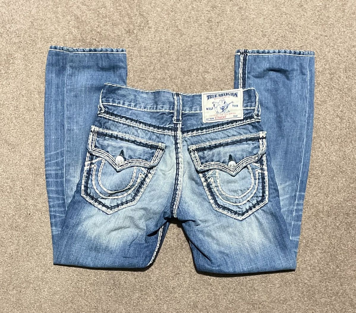 2000s Vintage True religion jeans medium wash straight fit