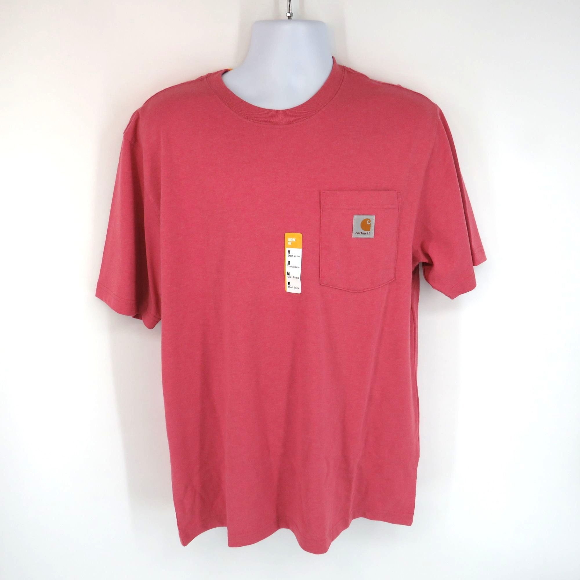 Carhartt Carhartt Men's Loose Fit Heavyweight Pocket T-Shirt M Red He Size US M / EU 48-50 / 2 - 1 Thumbnail