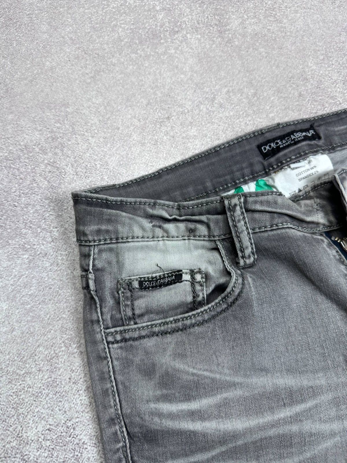 Dolce & Gabbana Vintage Dolce & Gabbana Gold 14 Grey Jeans 38 Size US 30 / EU 46 - 4 Thumbnail