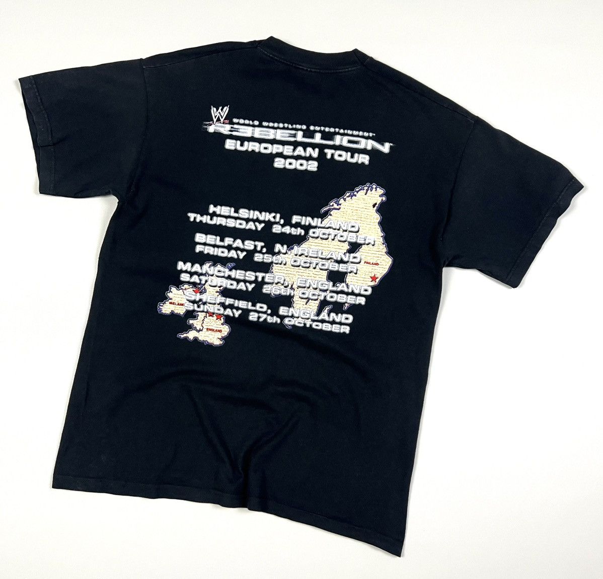 Vintage × WWE × WWF Vintage WWE Brock Lesnar European Tour 2002 WWE T Shirt M/L Size US M / EU 48-50 / 2 - 2 Thumbnail