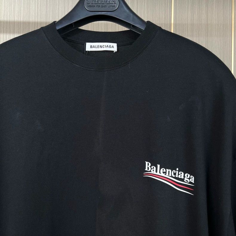 Balenciaga Balenciaga Black cola print short sleeves 2502-Nextarrow Size US S / EU 44-46 / 1 - 3 Thumbnail