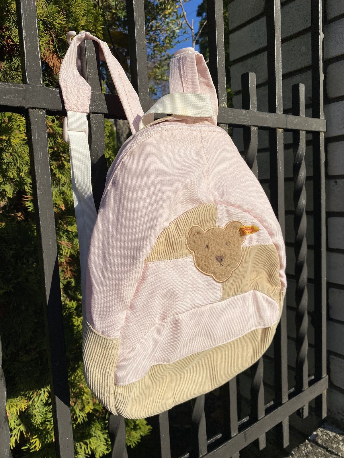 Japanese Brand × Vintage Steiff Backpacks Kids Teddy Bear Pink Size ONE SIZE - 2 Thumbnail
