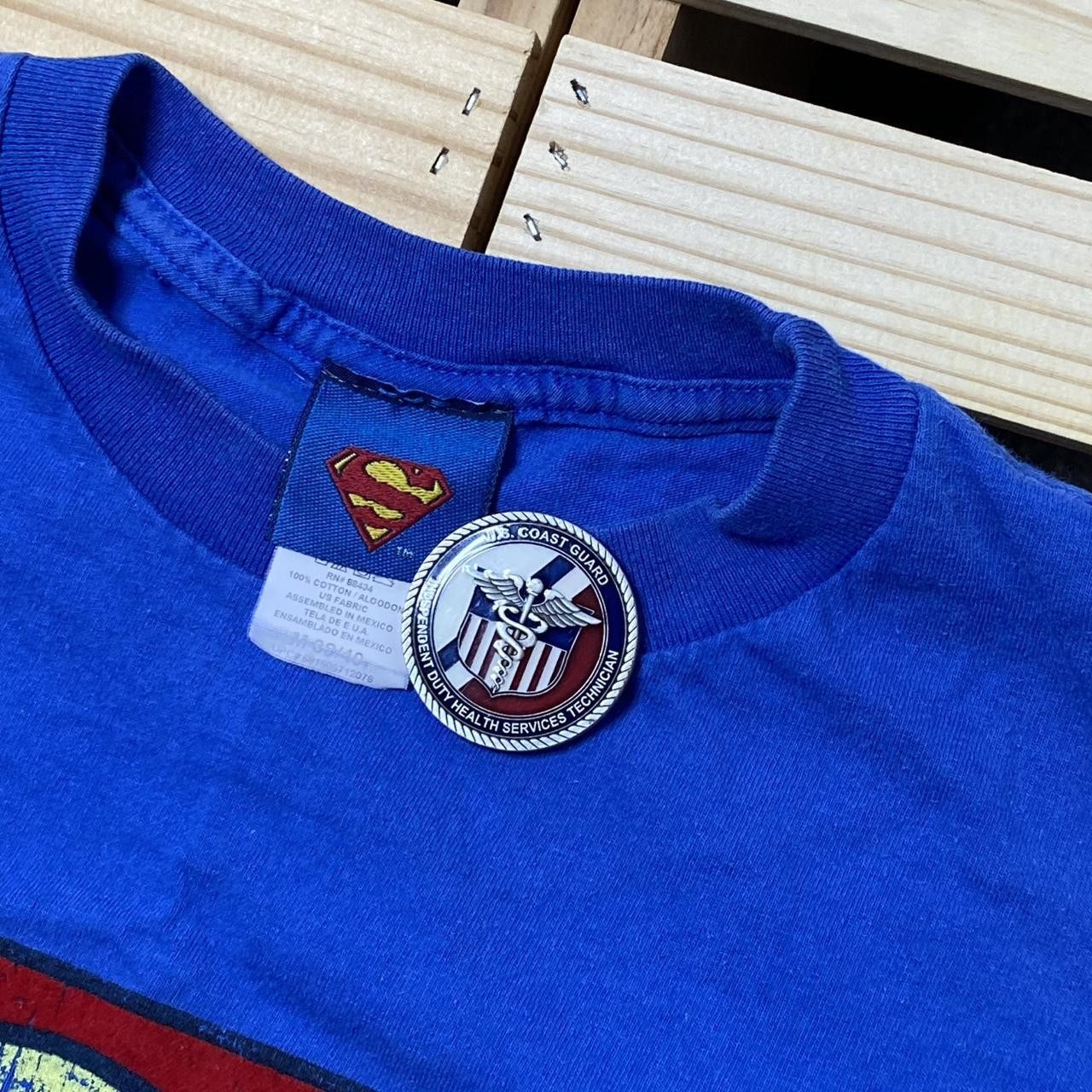 Other Vintage Superman Blue Superhero Promo Tee Size Medium Size US M / EU 48-50 / 2 - 3 Thumbnail