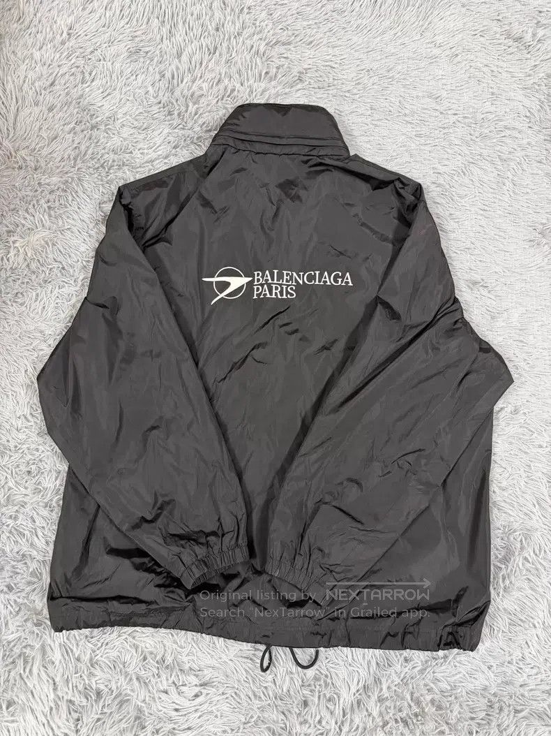 Balenciaga Balenciaga Logo Drawstring Hooded Long Sleeve Jacket Black Size US S / EU 44-46 / 1 - 2 Thumbnail