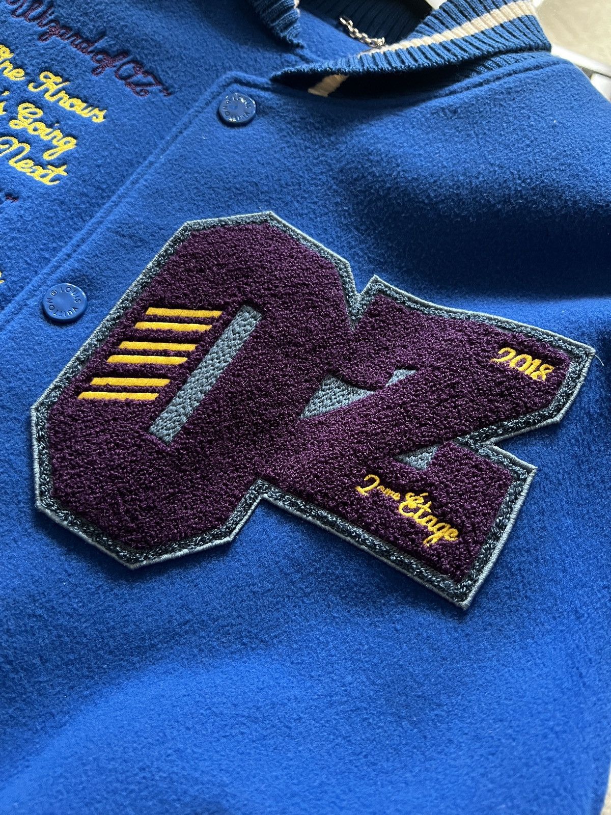 Louis Vuitton Wizard of OZ SS19 Plain Rainbow Varsity Jacket - EU 54 Size US L / EU 52-54 / 3 - 9 Thumbnail