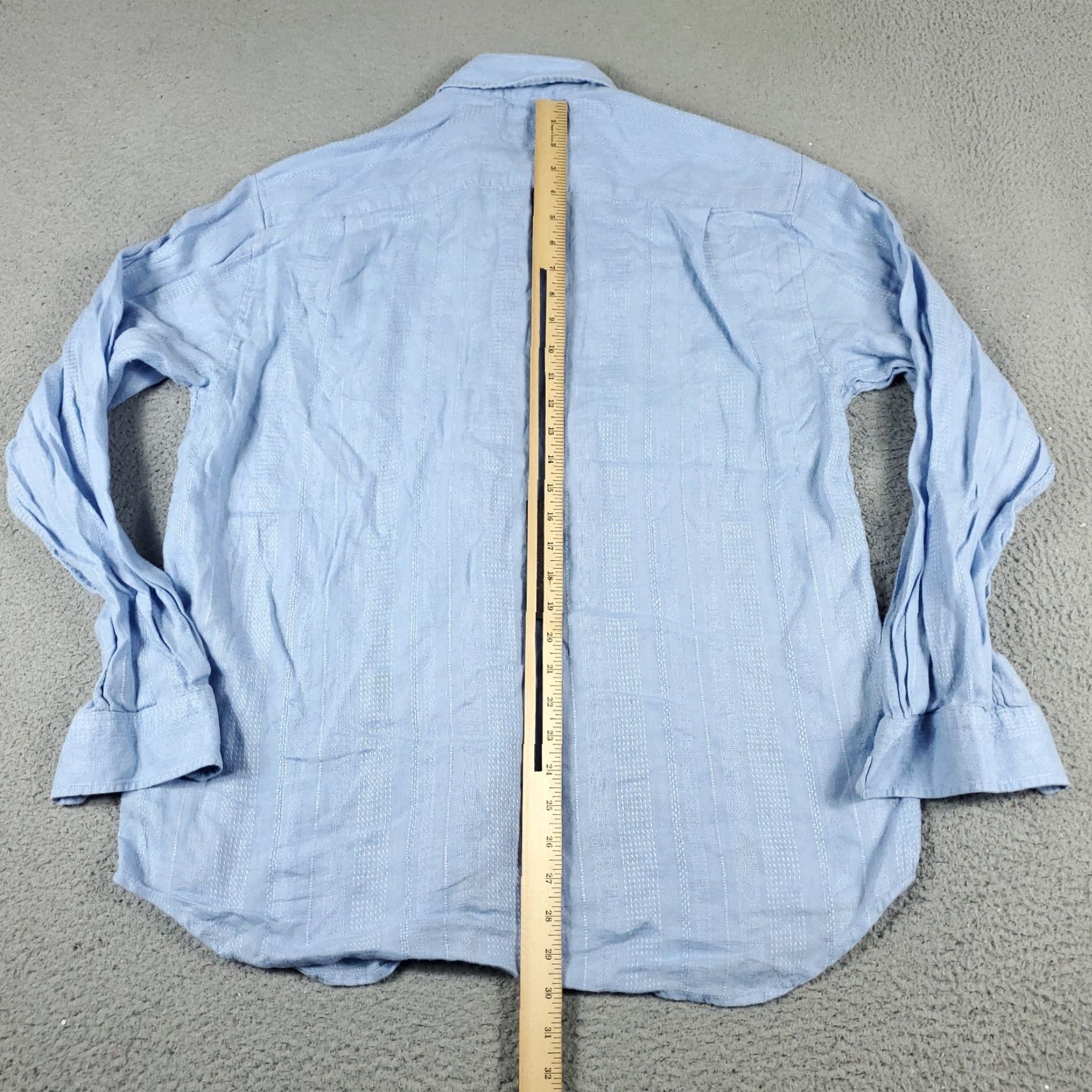 Tommy Bahama Tommy Bahama Blue Linen Button-Up Shirt Mens Medium Long Sleeve Size US M / EU 48-50 / 2 - 3 Thumbnail