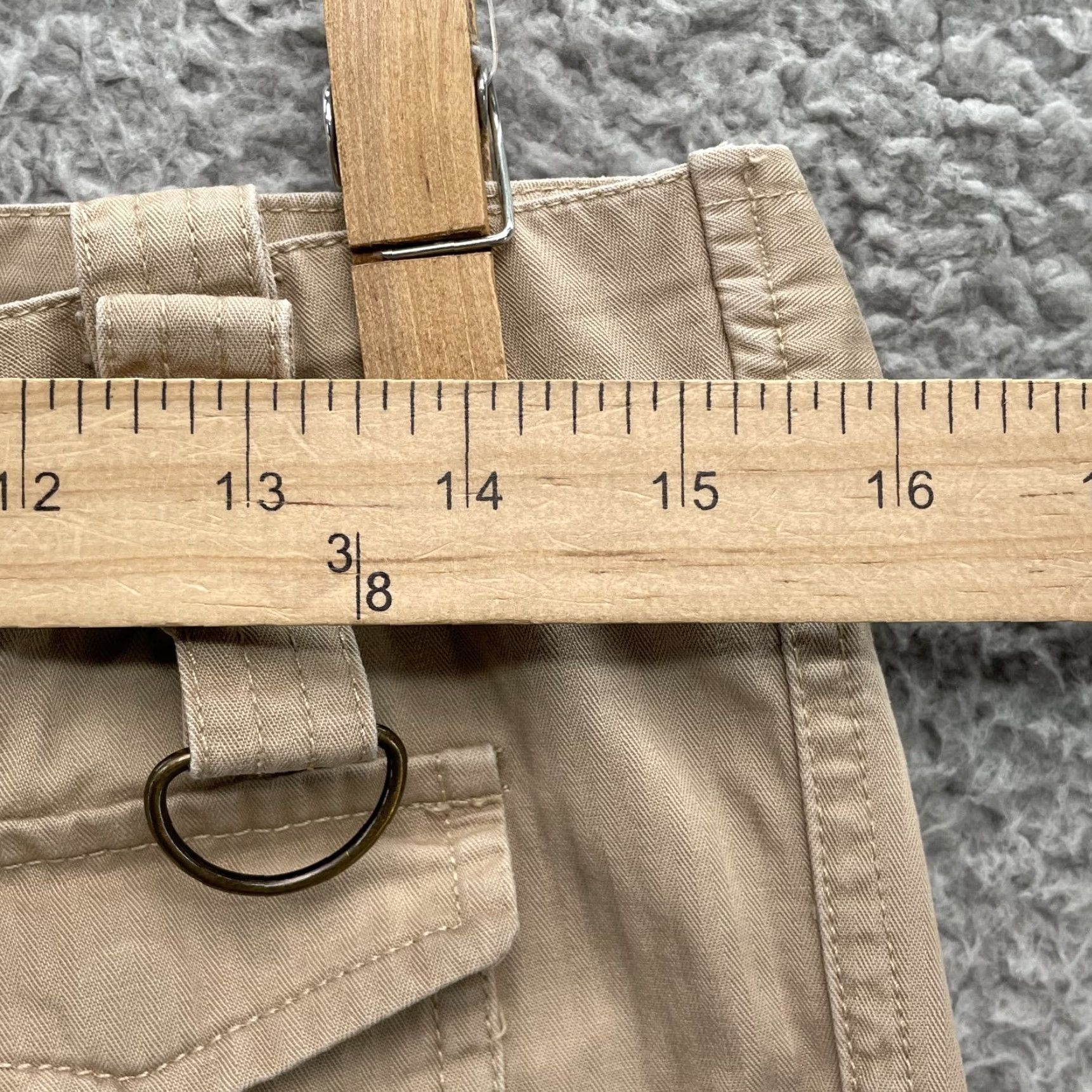 Free People Free People Pants Women's Khaki Utility Low Rise 5/6 31x31 Beige Cotton Casual 90s Y2k Gorpcore Safari Mens Womens Size 28" / US 6 / IT 42 - 2 Thumbnail