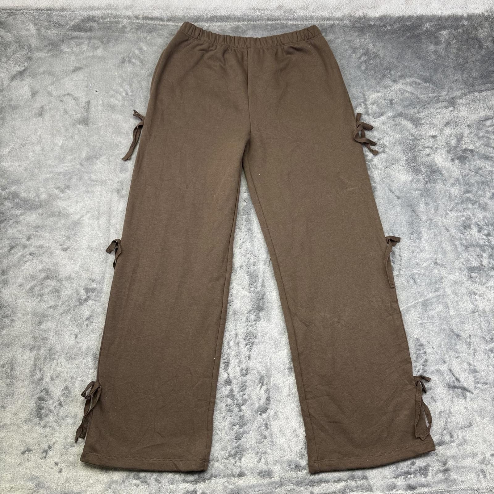Other No Boundaries Women's Wide Leg Ribbed Pants Size 32" / US 10 / IT 46 - 1 Thumbnail