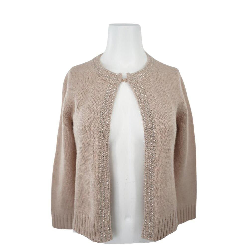 Designer J Crew Alpaca Wool Sequin Cardigan Size S Size S / US 4 / IT 40 - 1 Thumbnail