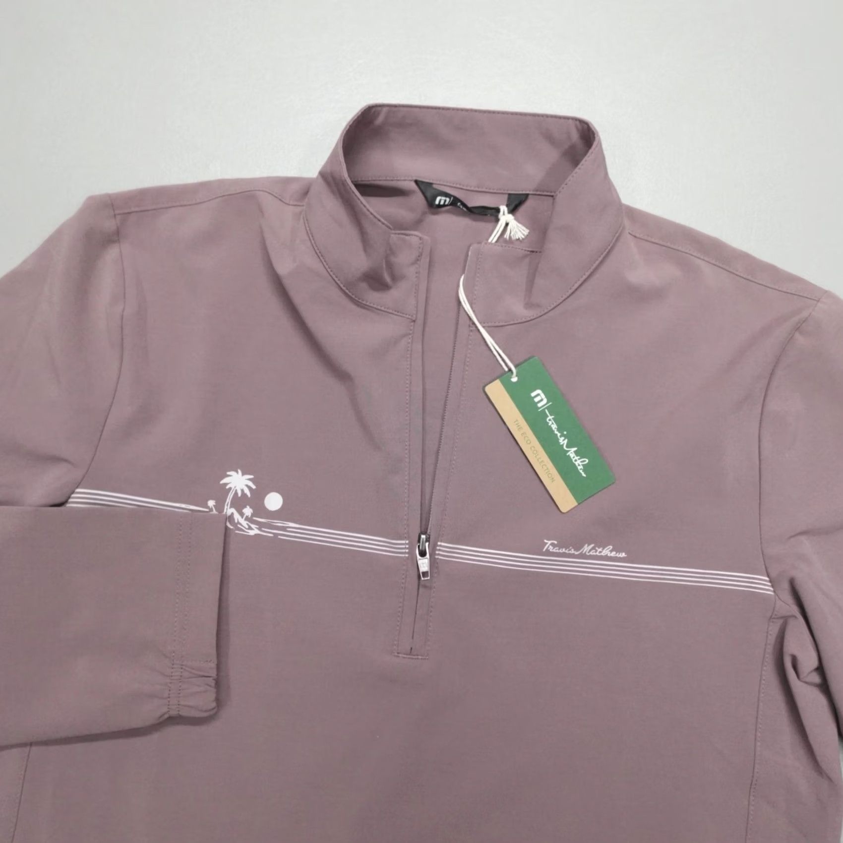 TravisMathew Travis Mathew Golf Pullover Men's 1/4 Zip Unexpected Surprise Size S Flint Size US S / EU 44-46 / 1 - 2 Thumbnail