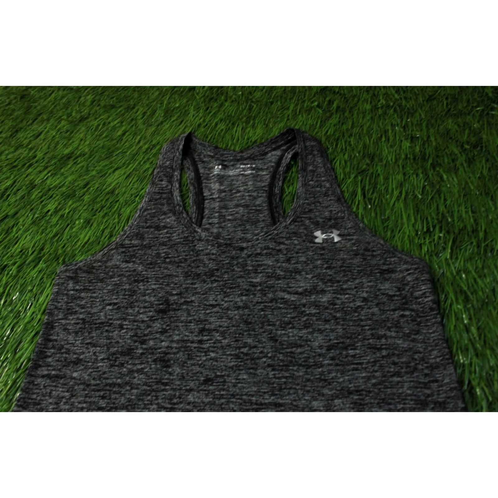 Under Armour UNDER ARMOUR HEATGEAR Vest Shirt 2023 Women M Gray and Black Sleeveless Tank Jersey Basic Style Size M / US 6-8 / IT 42-44 - 3 Thumbnail