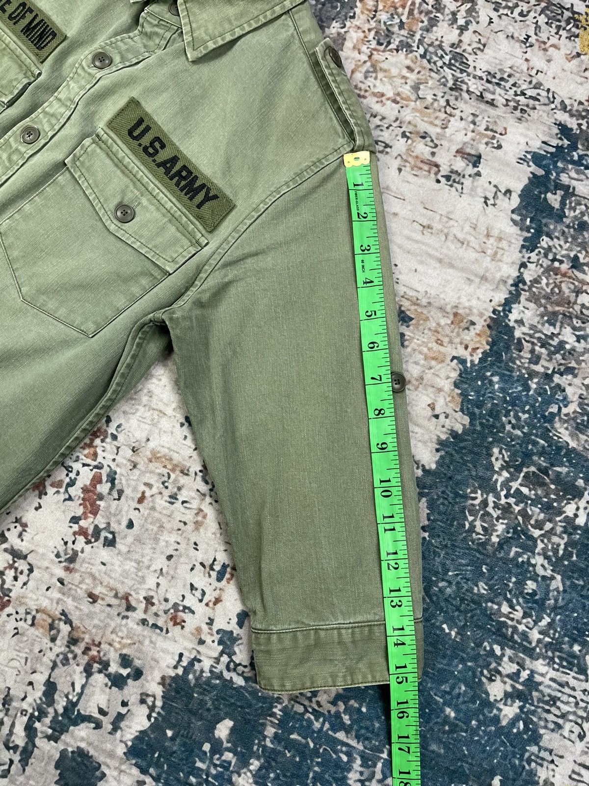 Vintage Magine Japan U.S Army Quarter Sleeve Workshirt Size US XS / EU 42 / 0 - 11 Thumbnail
