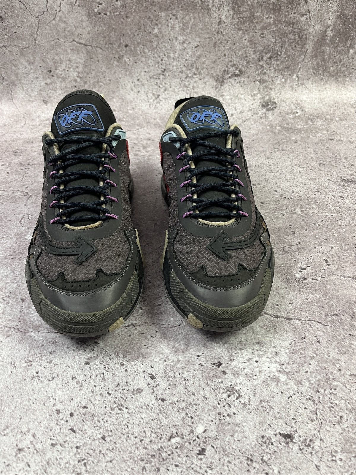 Off-White OFF-White Odsy-2000 Black Purple Size US 10 / EU 43 - 2 Thumbnail