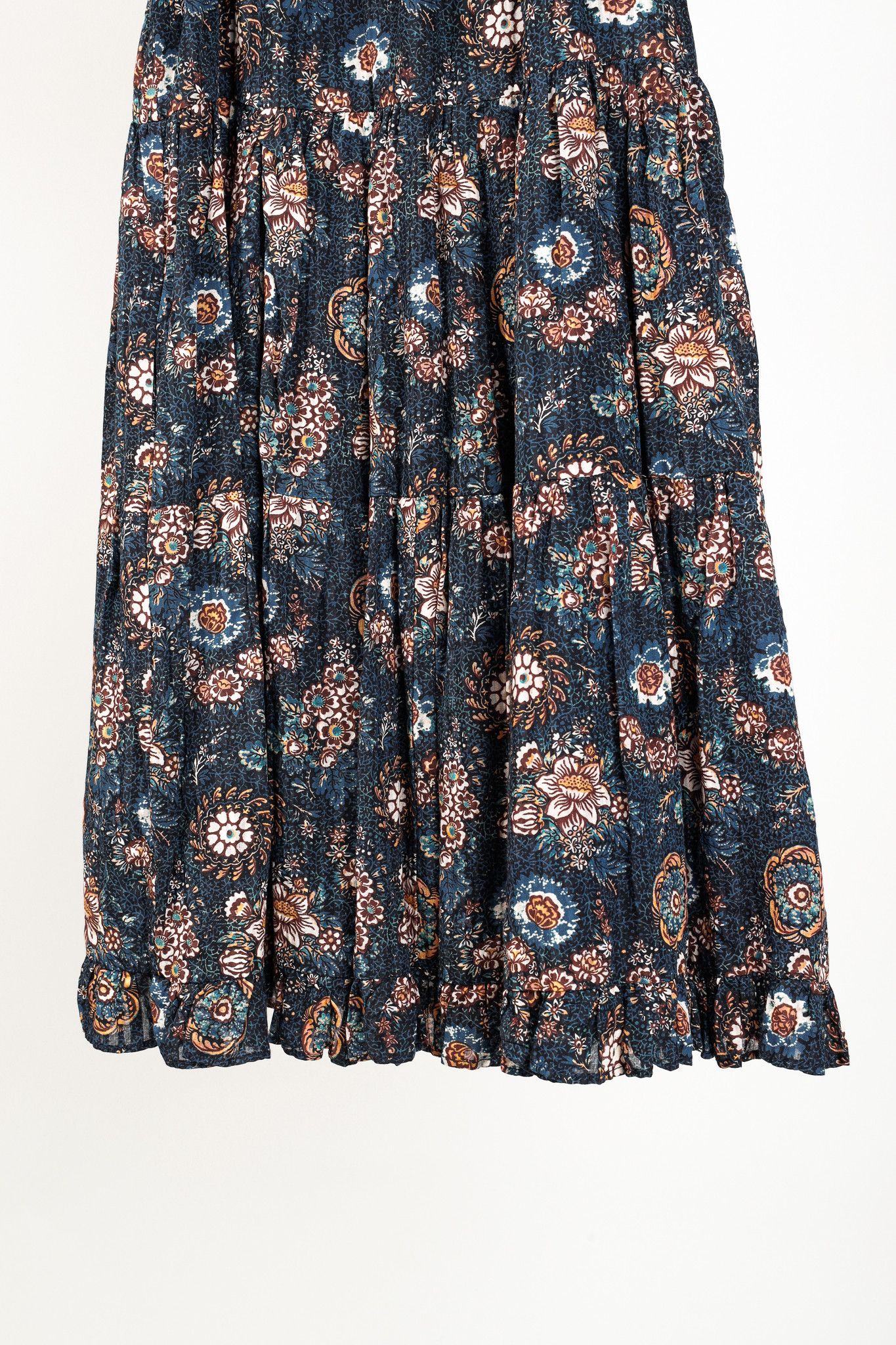 Ulla Johnson Ulla Johnson Adele Twilight Floral Print Cotton Ruffle Dress Size XXS / US 00 / IT 34 - 6 Thumbnail