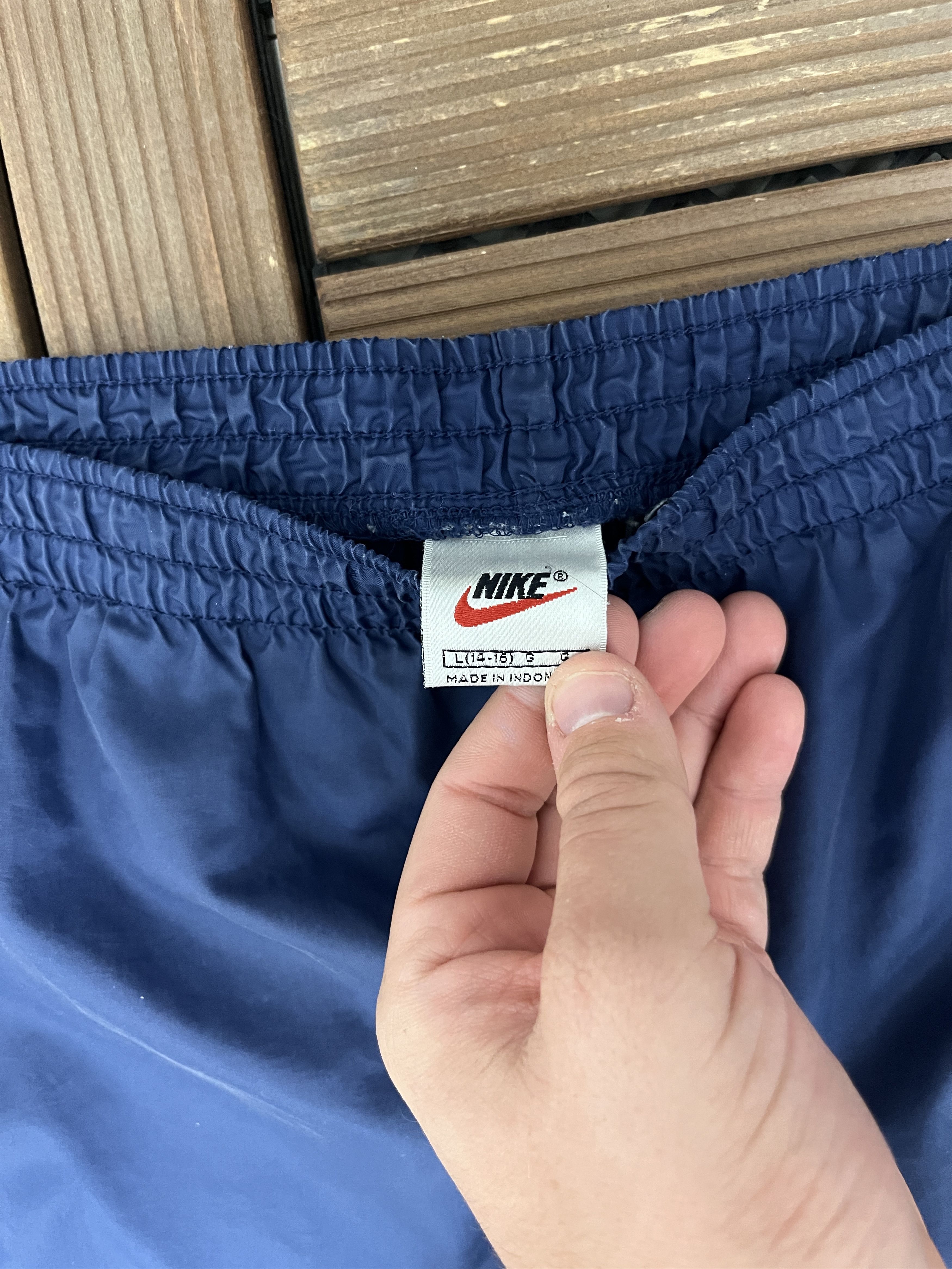 Nike × Vintage Nike Embroidered Graphic Vintage Tear Away Track Pants Size US 34 / EU 50 - 6 Thumbnail