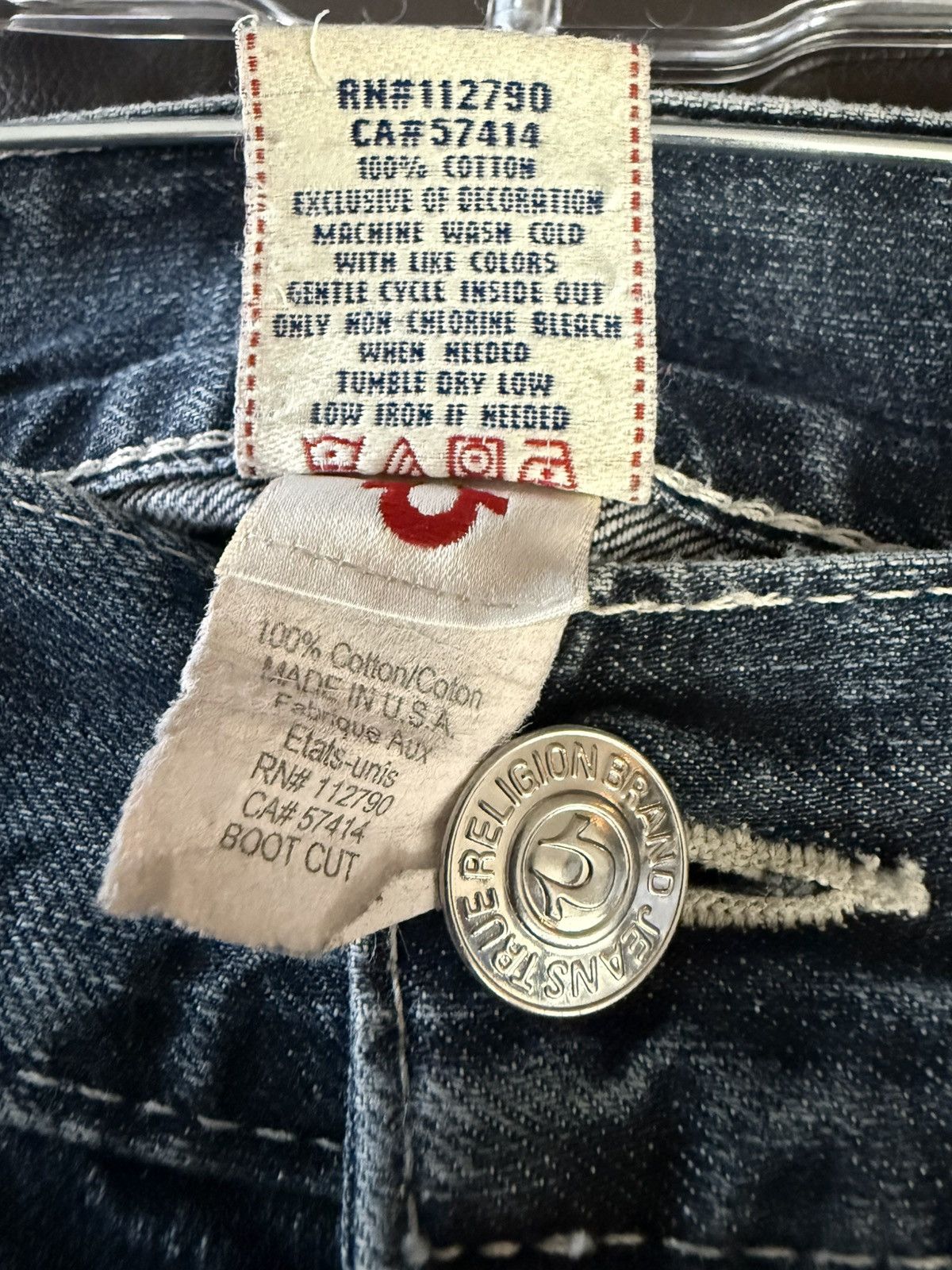 True Religion True Religion Barbed Wire Bootcut Jeans Size US 34 / EU 50 - 5 Thumbnail