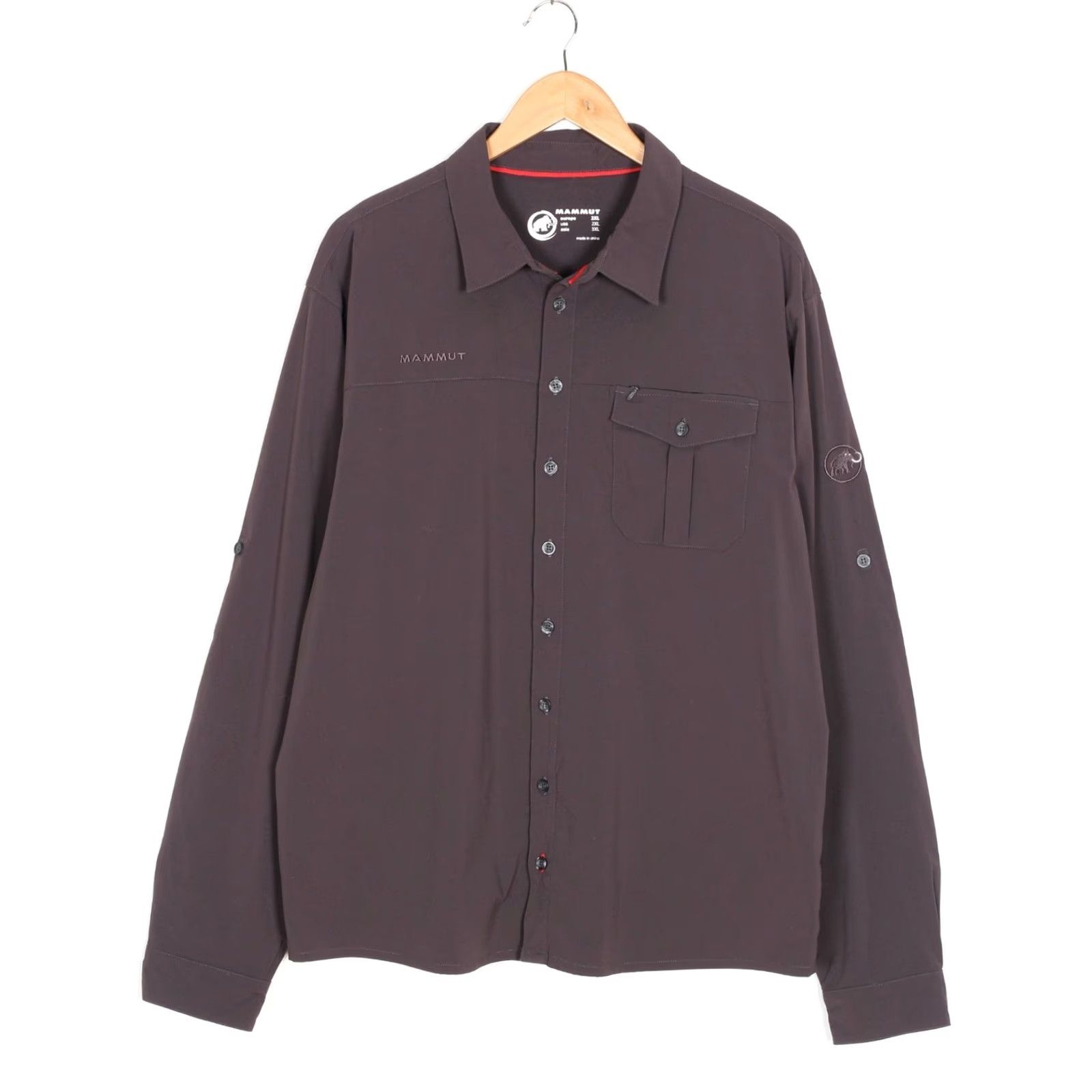 Mammut Mammut Shirt Men Size 2XL Roll Up Long Sleeve Stretch Outdoor Hiking Trekking Size US XXL / EU 58 / 5 - 2 Thumbnail