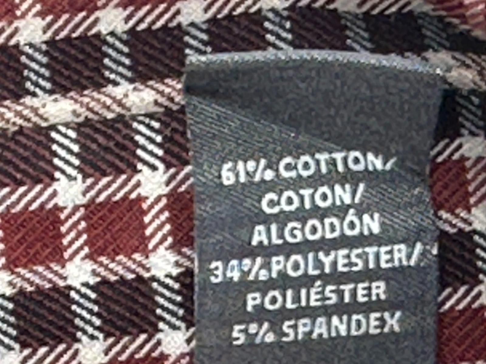 Van Heusen Van Heusen Plaid Check Flex Button Up Red Mens L 16-16.5 Size US L / EU 52-54 / 3 - 4 Thumbnail