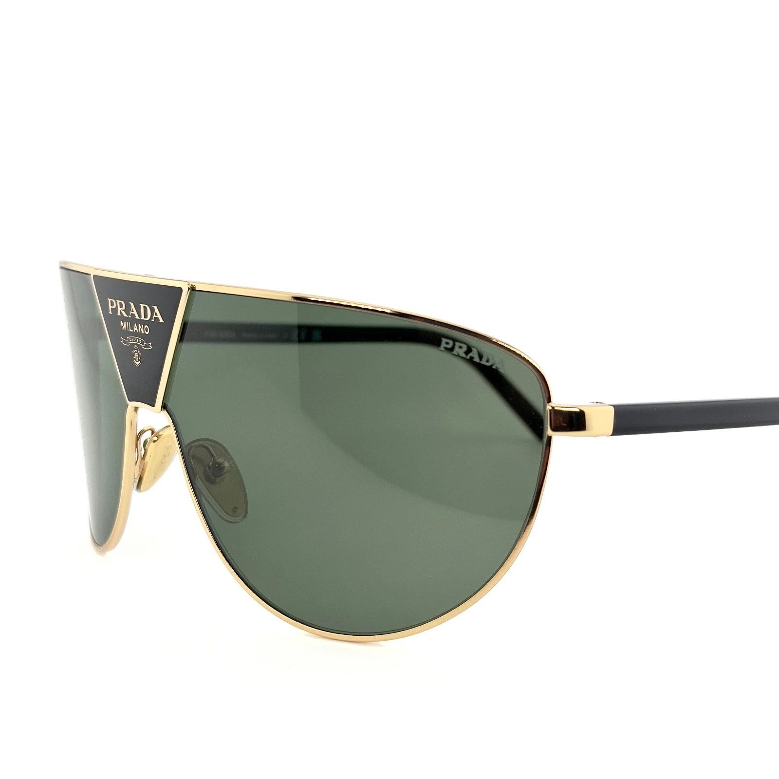 Prada PRADA SYMBOLE Black Green Triangle Logo PR69ZS 69Z 69ZS Size ONE SIZE - 8 Thumbnail