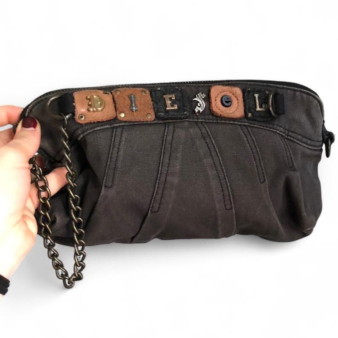 Diesel Vintage DIESEL MO-36060 Leather Clutch Folder Case Bag 
