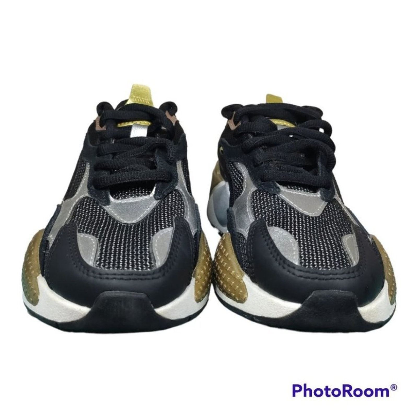 Puma Puma RS-X3 Athletic Sneakers Metallic Trainer Black Size 5.5 Size US 5.5 / IT 35.5 - 3 Thumbnail