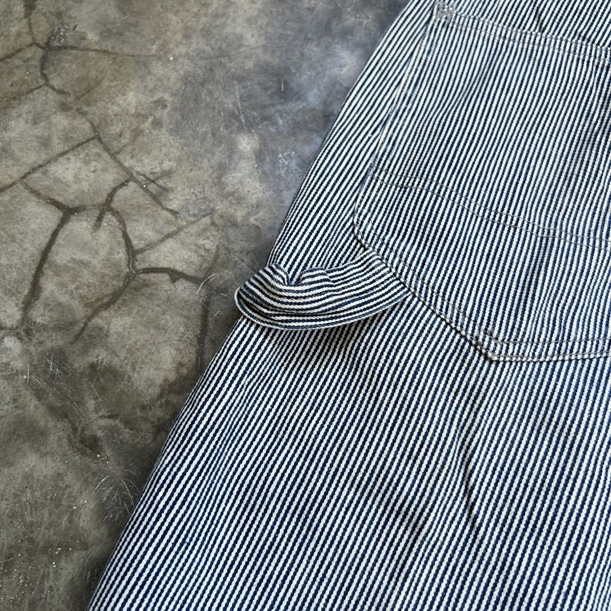 Japanese Brand Vintage Dog House Distressed Hickory Stripe Carpenter jeans Size US 32 / EU 48 - 8 Thumbnail