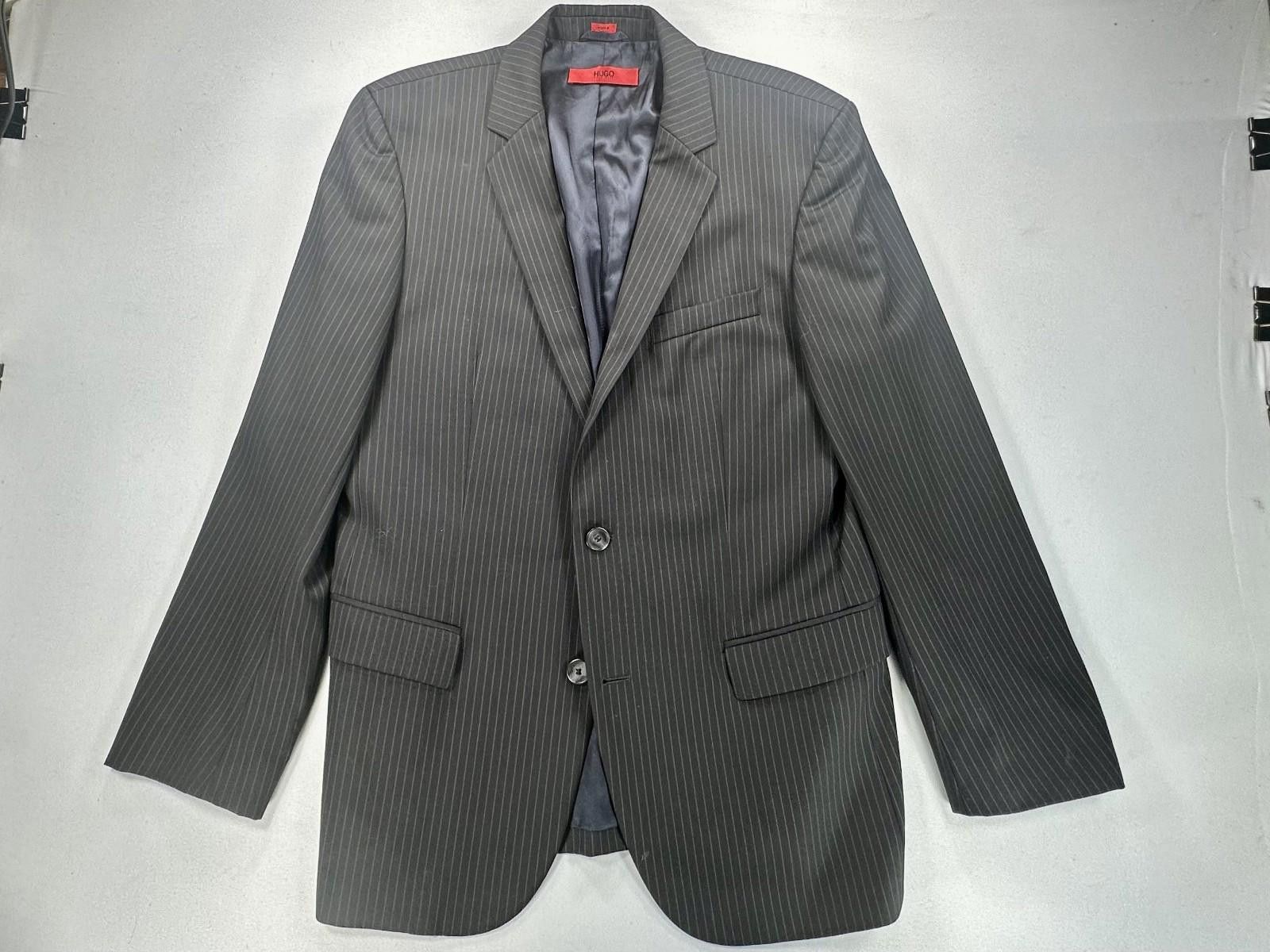Hugo Boss Hugo Boss Men's 40S Black 100% Virgin Wool Suit Jacket Size 40S - 1 Thumbnail