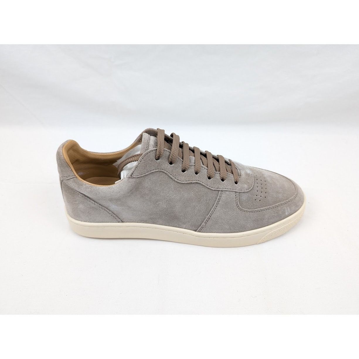 Brunello Cucinelli o1rshd1 Suede Low-Top Sneakers in Beige Size US 8 / EU 41 - 1 Thumbnail