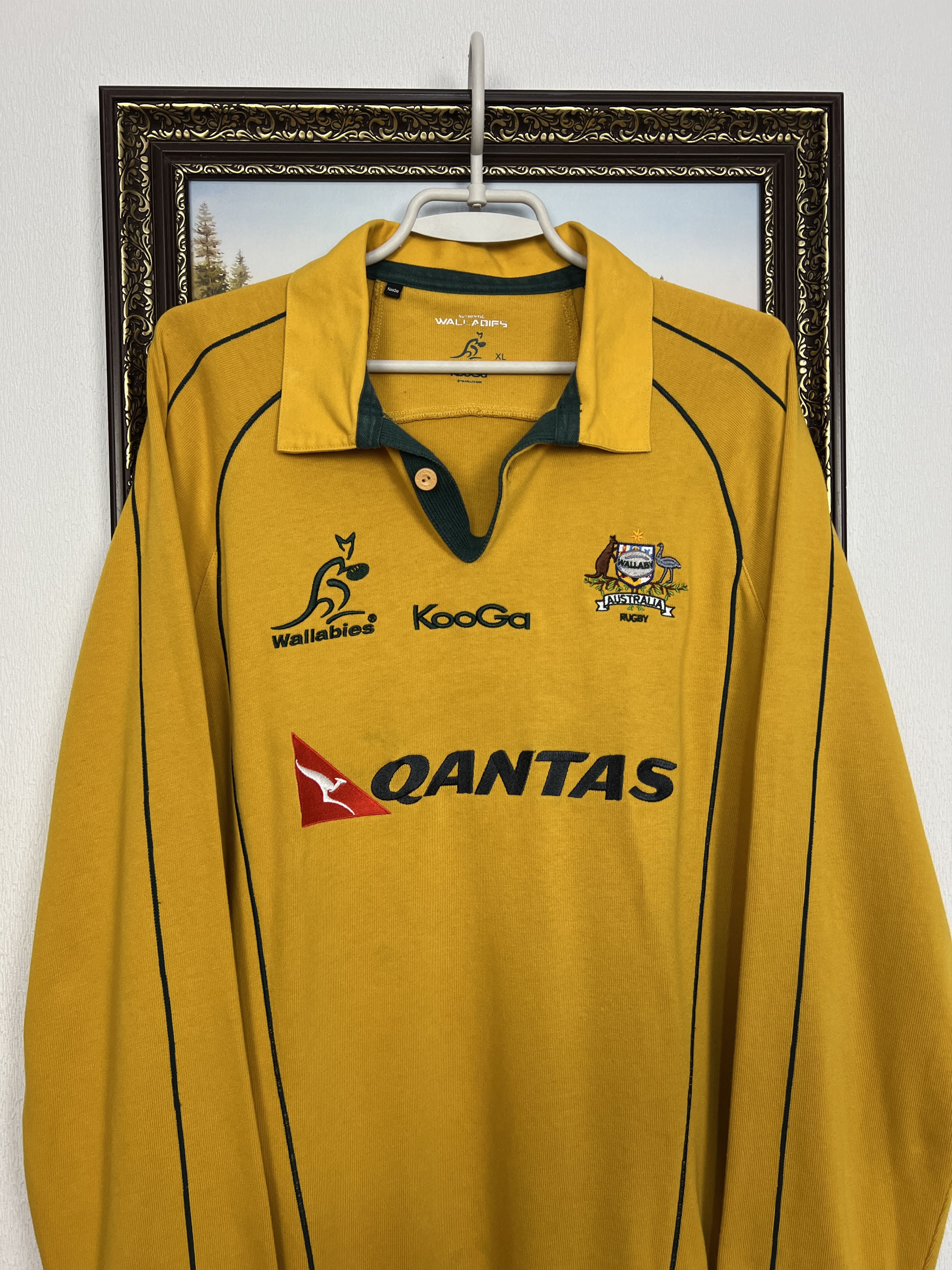 Vintage Australia Wallabies Rugby Union Long Sleeve Jersey Trikot Size US XL / EU 56 / 4 - 2 Thumbnail