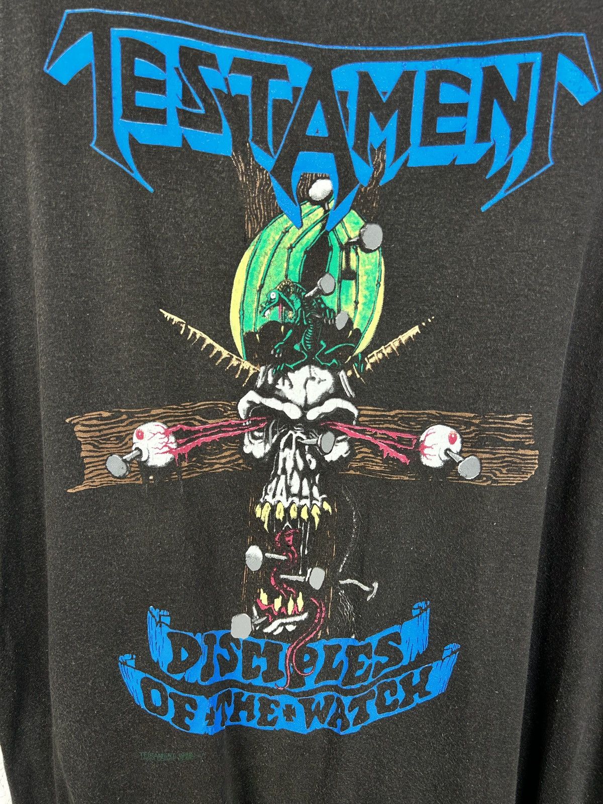 Band Tees 80s Testament 1988 Disciples Of The Watch Sleeveless Top ~XL Size US XL / EU 56 / 4 - 2 Thumbnail