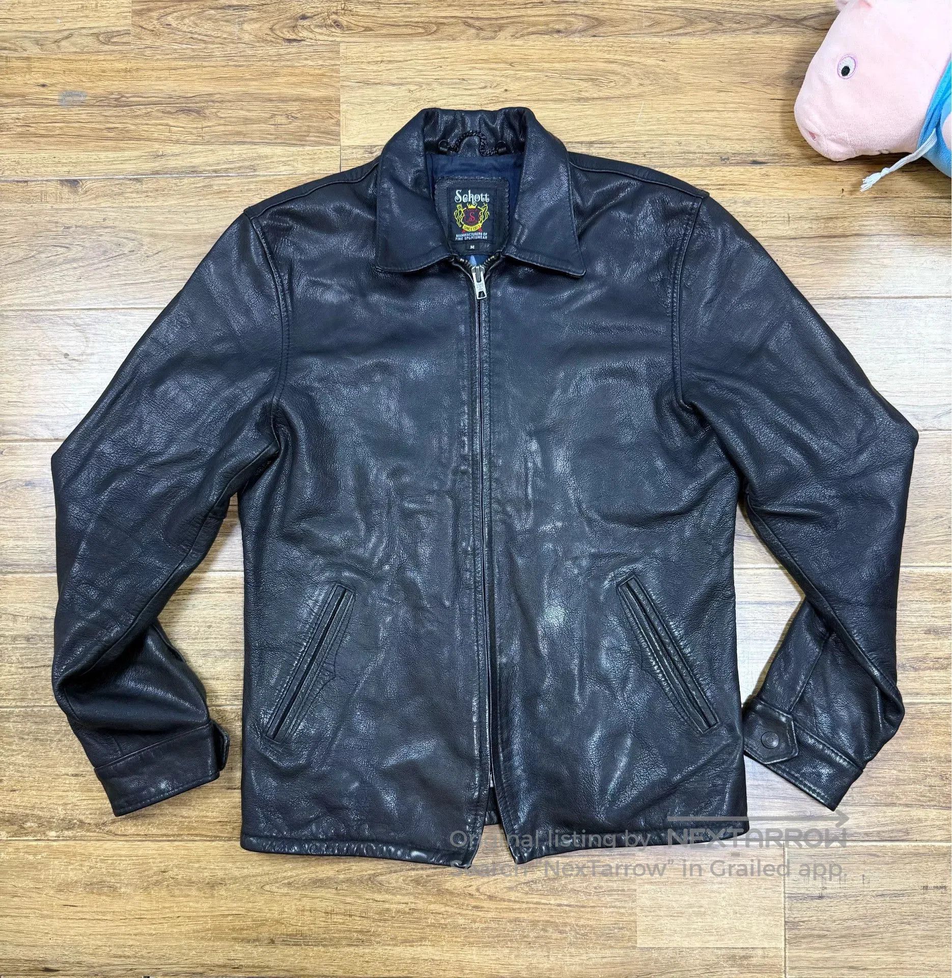 Schott Schott Men's Goat Leather Motorcycle Jacket. Size US M / EU 48-50 / 2 - 1 Thumbnail