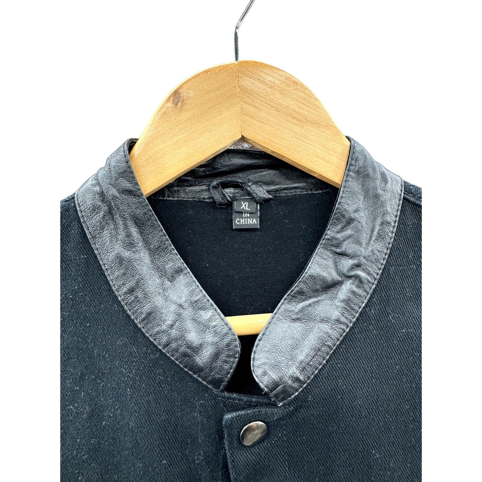 Vintage Vintage 2000's "Outta Control" Denim Biker Vest Size US XL / EU 56 / 4 - 3 Thumbnail