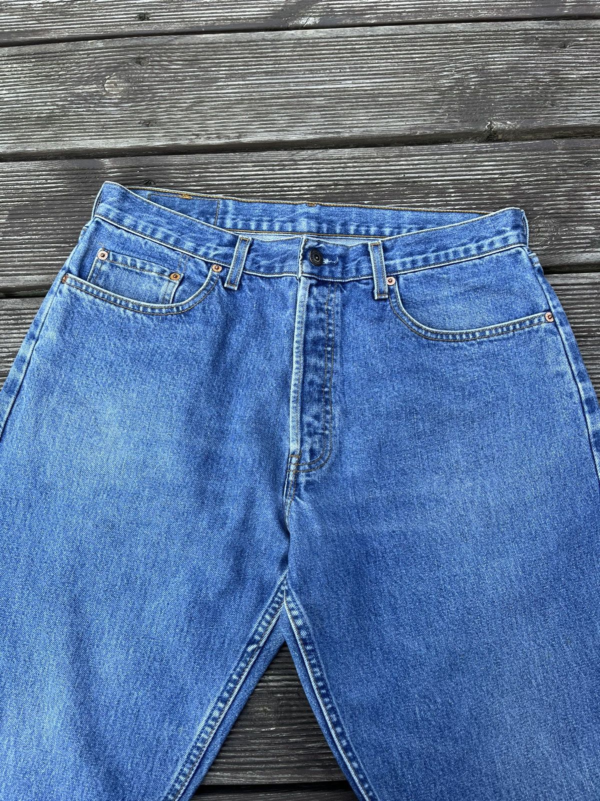 Levi's Vintage 90s Levis 618 34x30 Orange Tab Jeans Blue Pants @250 Size US 34 / EU 50 - 10 Thumbnail