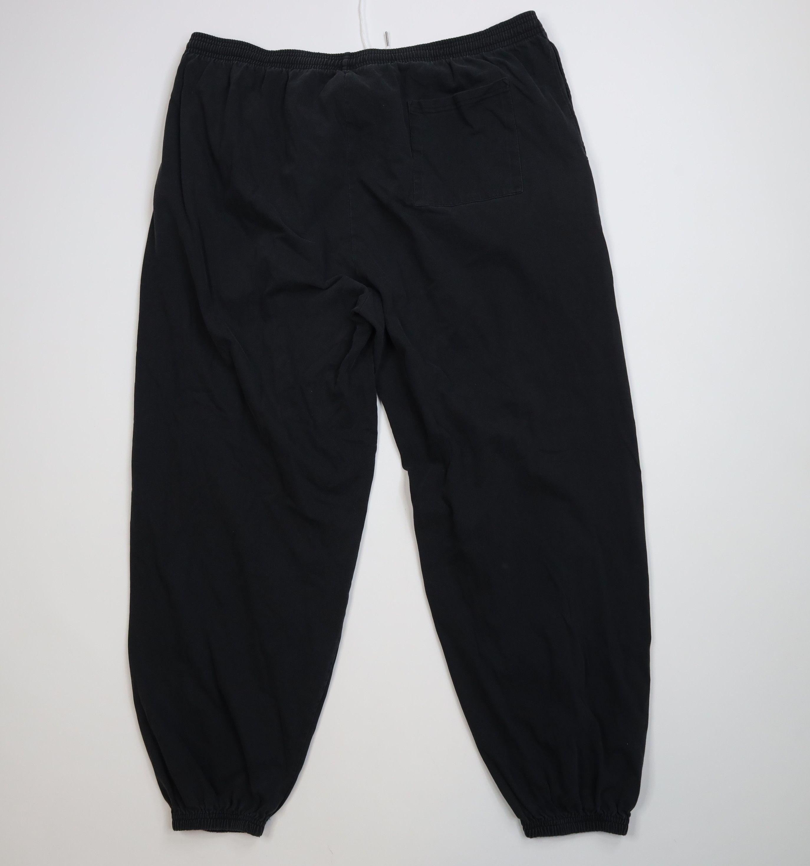 Vintage Vintage 90s Streetwear Blank Cotton Joggers Pants Black Size US 38 / EU 54 - 8 Thumbnail