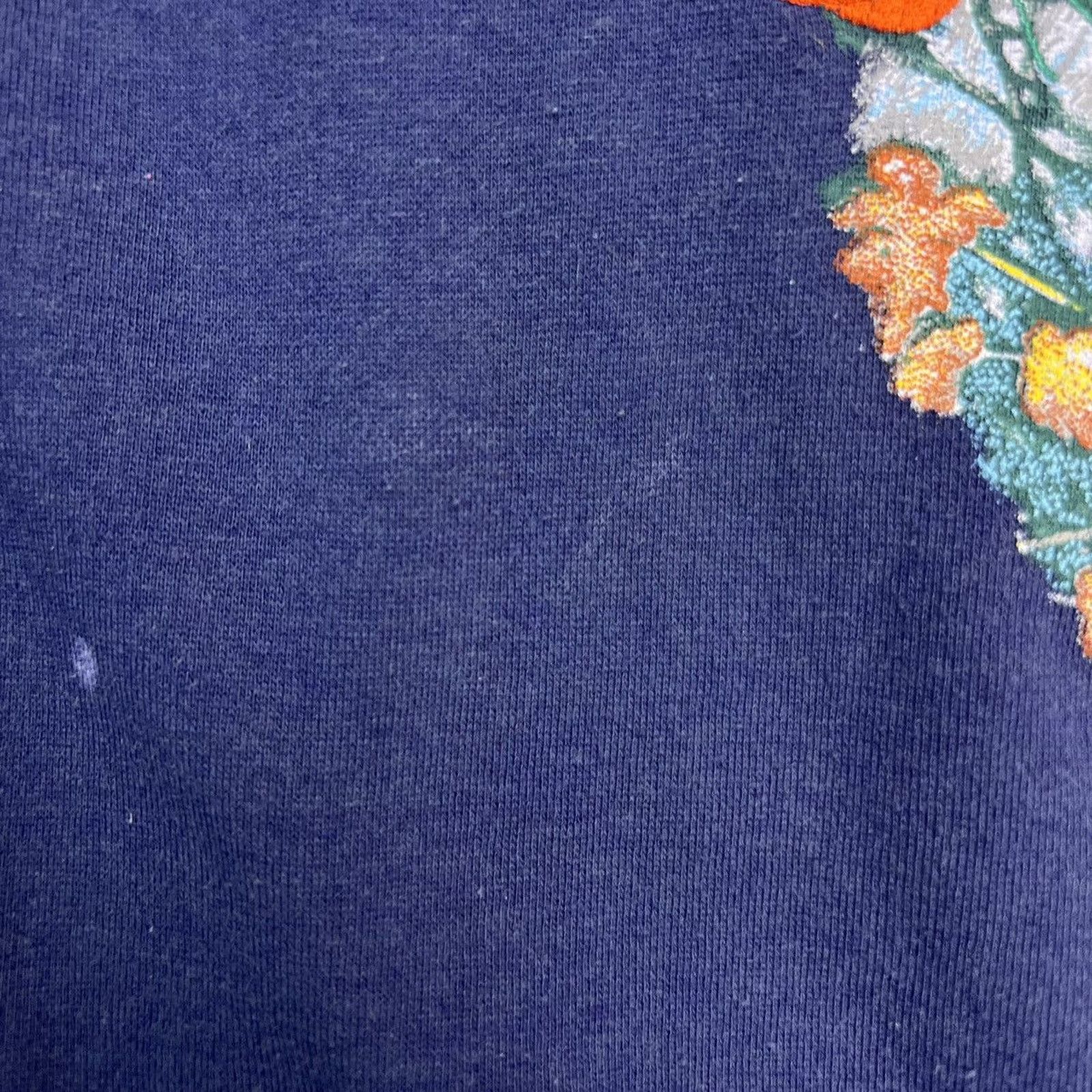 Vintage Vintage 90s Wolf Sweatshirt Faded Graphic Animal Pullover Size US M / EU 48-50 / 2 - 3 Thumbnail