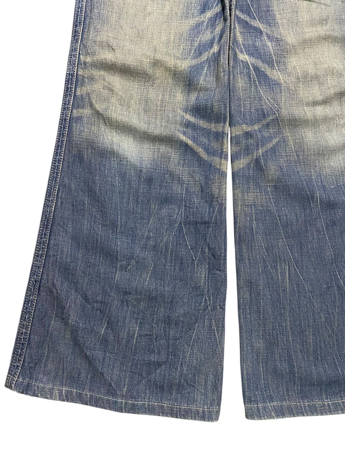 Japanese Brand Brappers Lady Vintage Union Made Faded Wash Flare Jeans Size 28" / US 6 / IT 42 - 7 Thumbnail