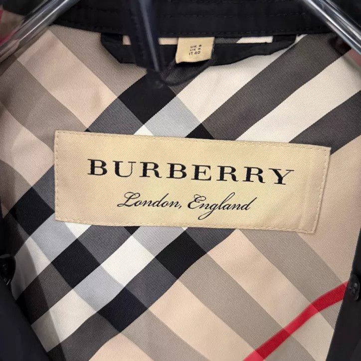 Burberry BURBERRY Black Long Trench Coat UK8 New with tags Size S / US 4 / IT 40 - 3 Thumbnail