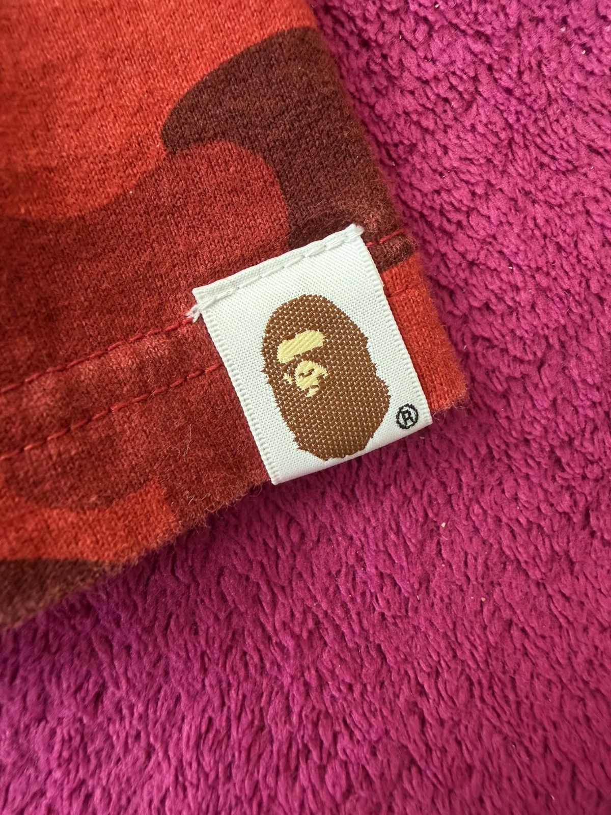 Bape Bape Red Camo T-Shirt Size US XXL / EU 58 / 5 - 2 Thumbnail