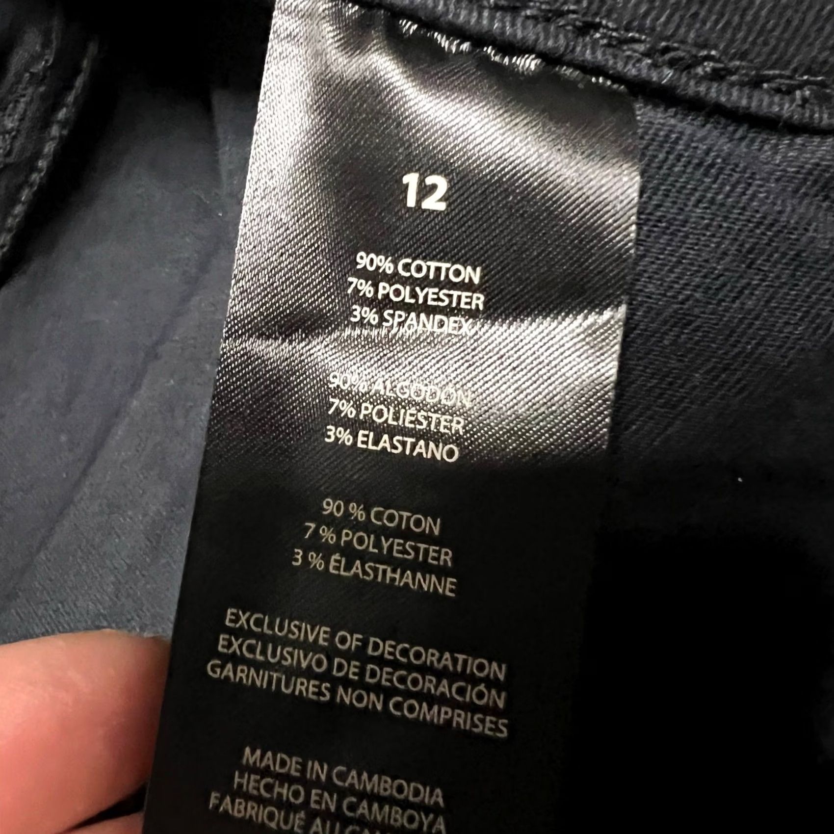 Banana Republic Banana Republic Pants Womens 12 Black High Rise Twill Ankle Office Casual Chino Size 34" / US 12 / IT 48 - 6 Thumbnail