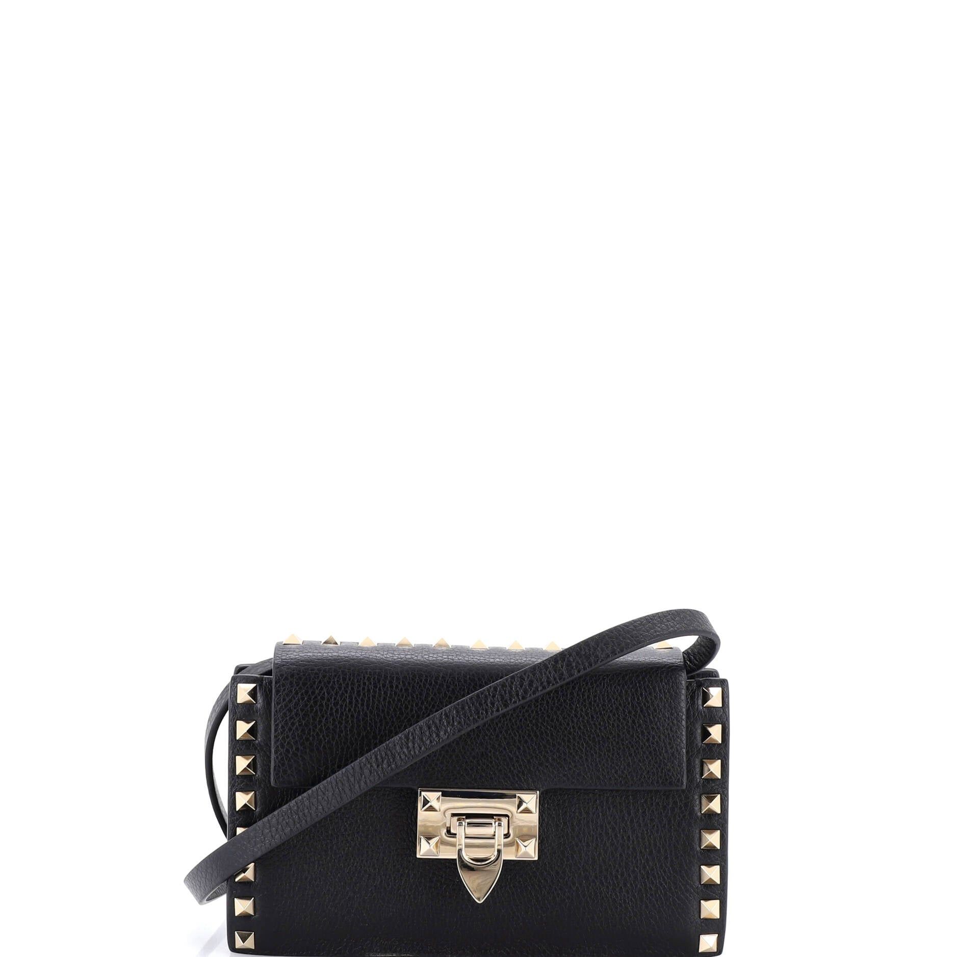 Valentino Rockstud Flip Lock Flap Bag Size ONE SIZE - 1 Thumbnail