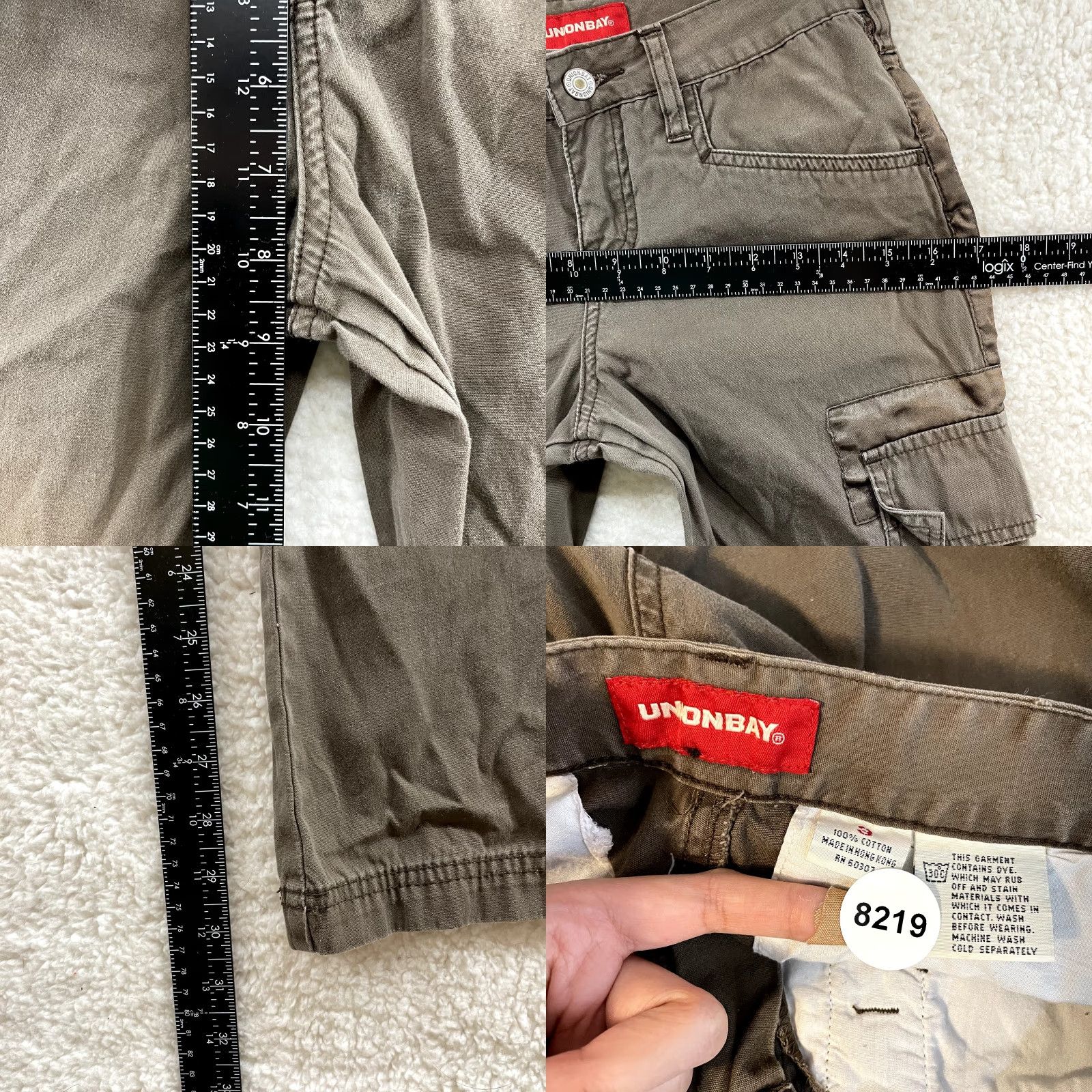 Vintage Y2K Vintage Low Rise Cargo Flare Pants 2 25 Brown Cyber Fairy Tech Gorpcore Womens 2 Cotton Grunge Unionbay Size 26" / US 2 / IT 38 - 8 Thumbnail