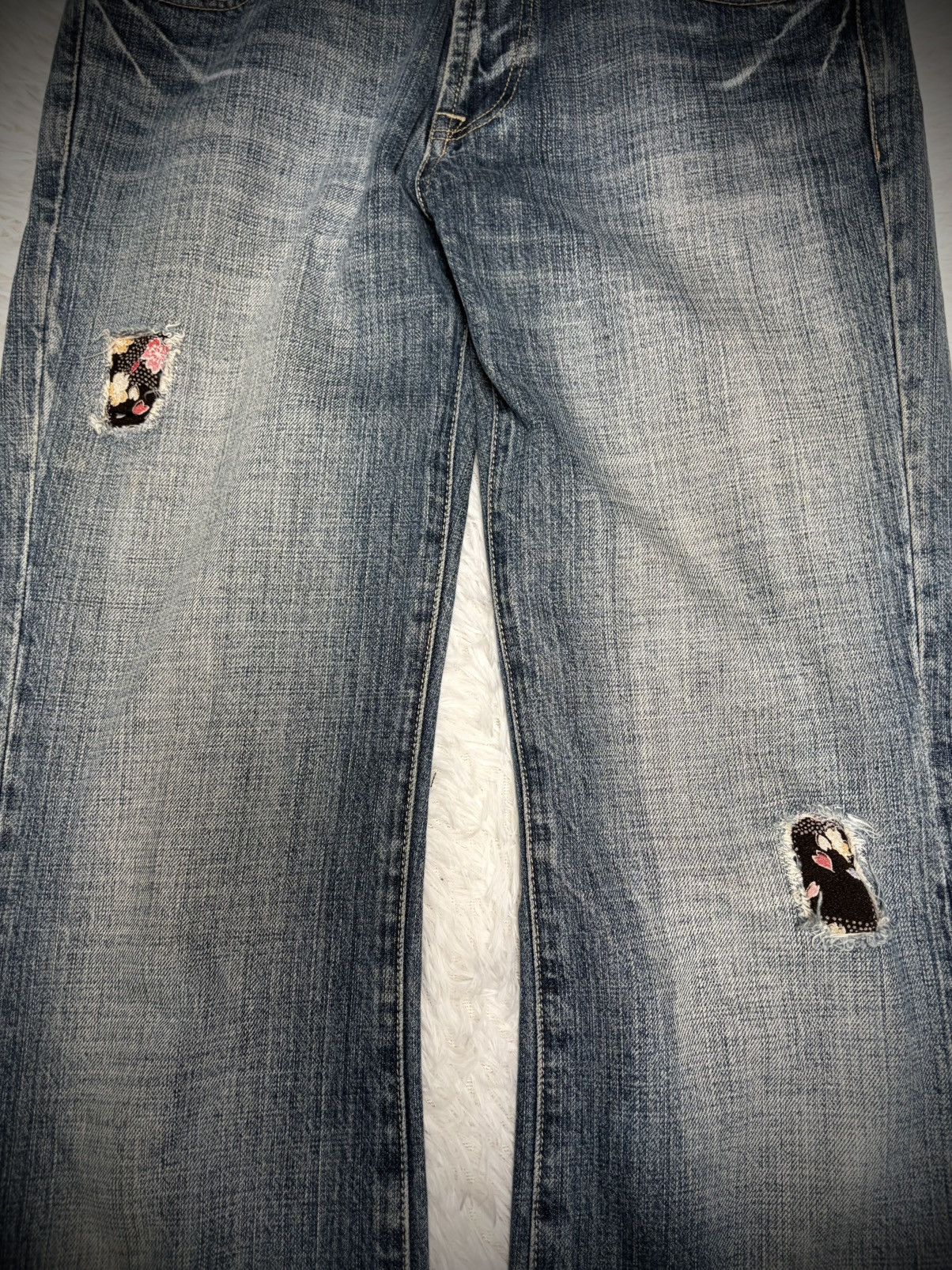 Japanese Brand Rare Japanese Brand kimono flared jeans Size US 32 / EU 48 - 2 Thumbnail