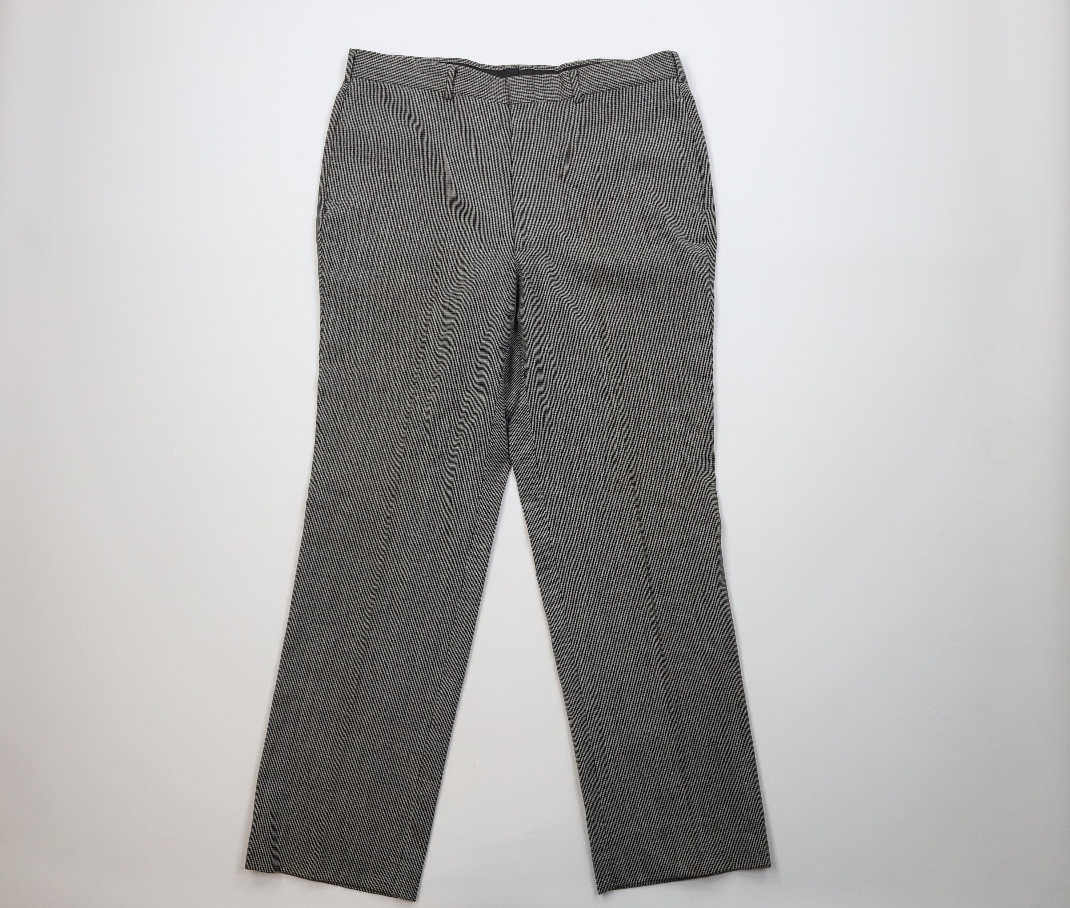 Vintage Vintage 70s Streetwear Houndstooth Wide Leg Chino Pants USA Size US 36 / EU 52 - 1 Thumbnail