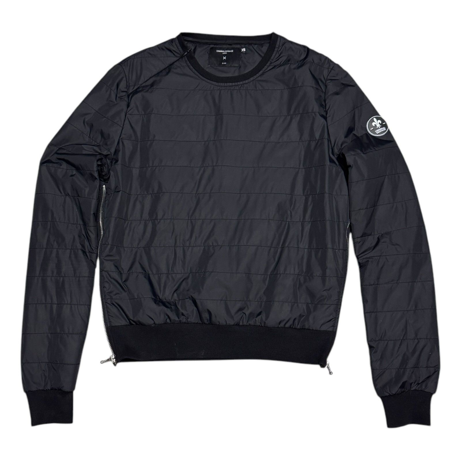Criminal Damage CRIMINAL DAMAGE London Black Lightweight Bomber Jacket XS Size XS / US 0-2 / IT 36-38 - 1 Thumbnail