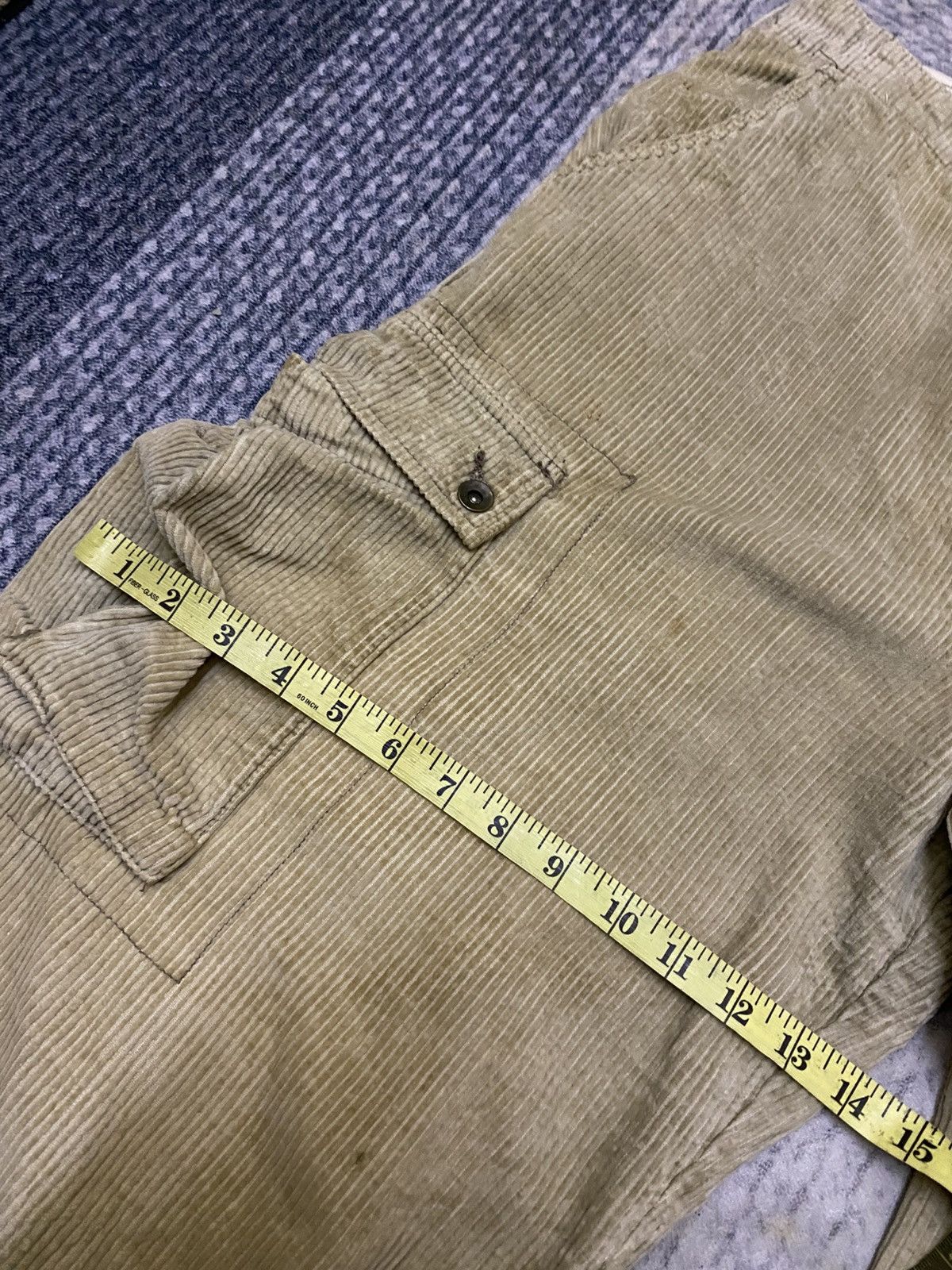 Johnbull JOHNBULL RIPPED FLARED CARGO CORDUROY PANT Size US 33 - 15 Thumbnail