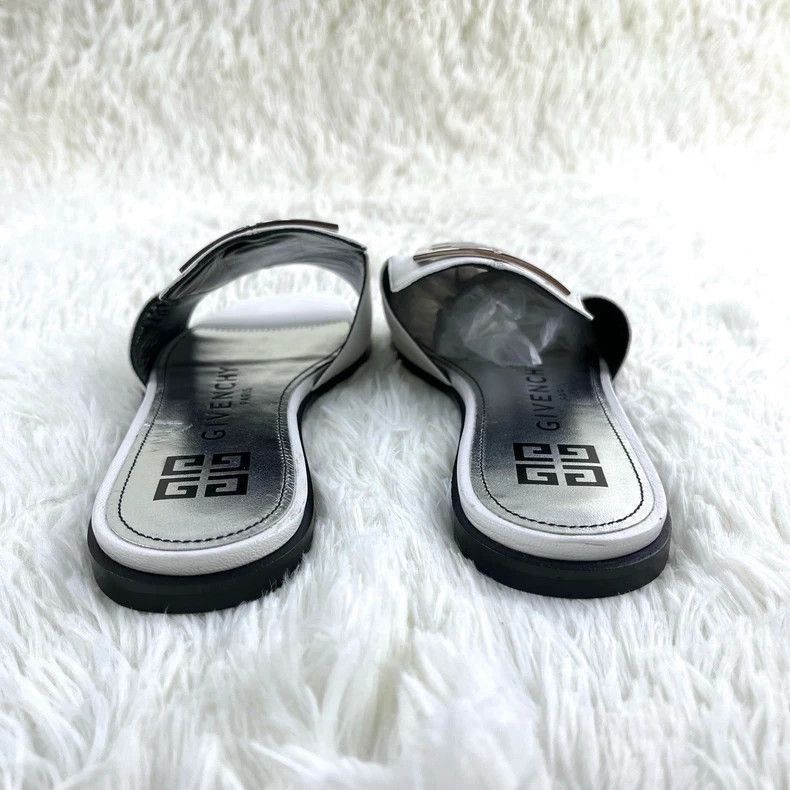 Givenchy Givenchy White Sheepskin Slippers Size US 5 / EU 37 - 3 Thumbnail