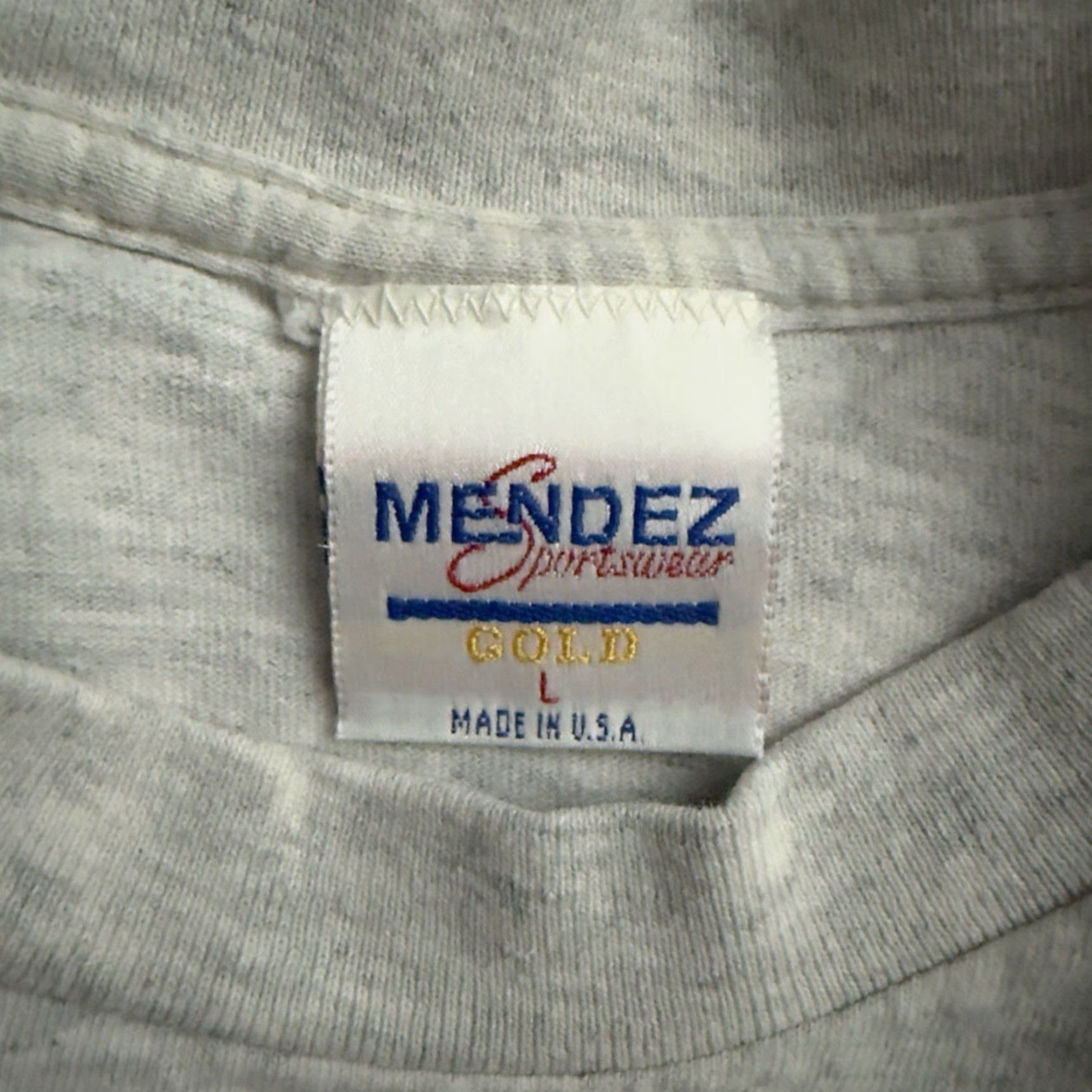 Vintage Vintage Mendez Jubilee USA Single Stitch Graphic T-Shirt Mens Large Gray Size US L / EU 52-54 / 3 - 4 Thumbnail