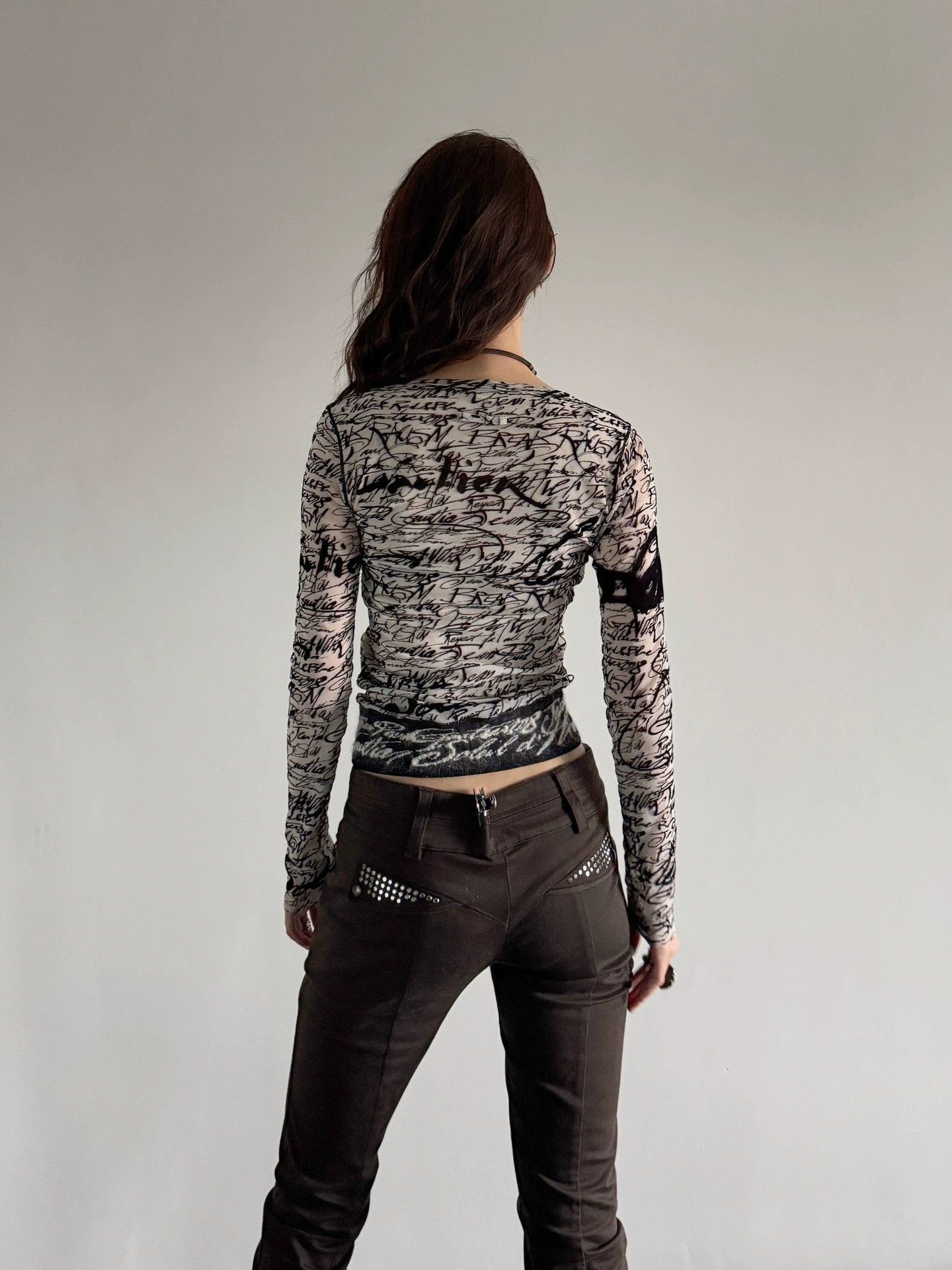 Jean Paul Gaultier JP Gaultier 3D Embroidered Double Tulle Top Vintage S Size S / US 4 / IT 40 - 6 Thumbnail