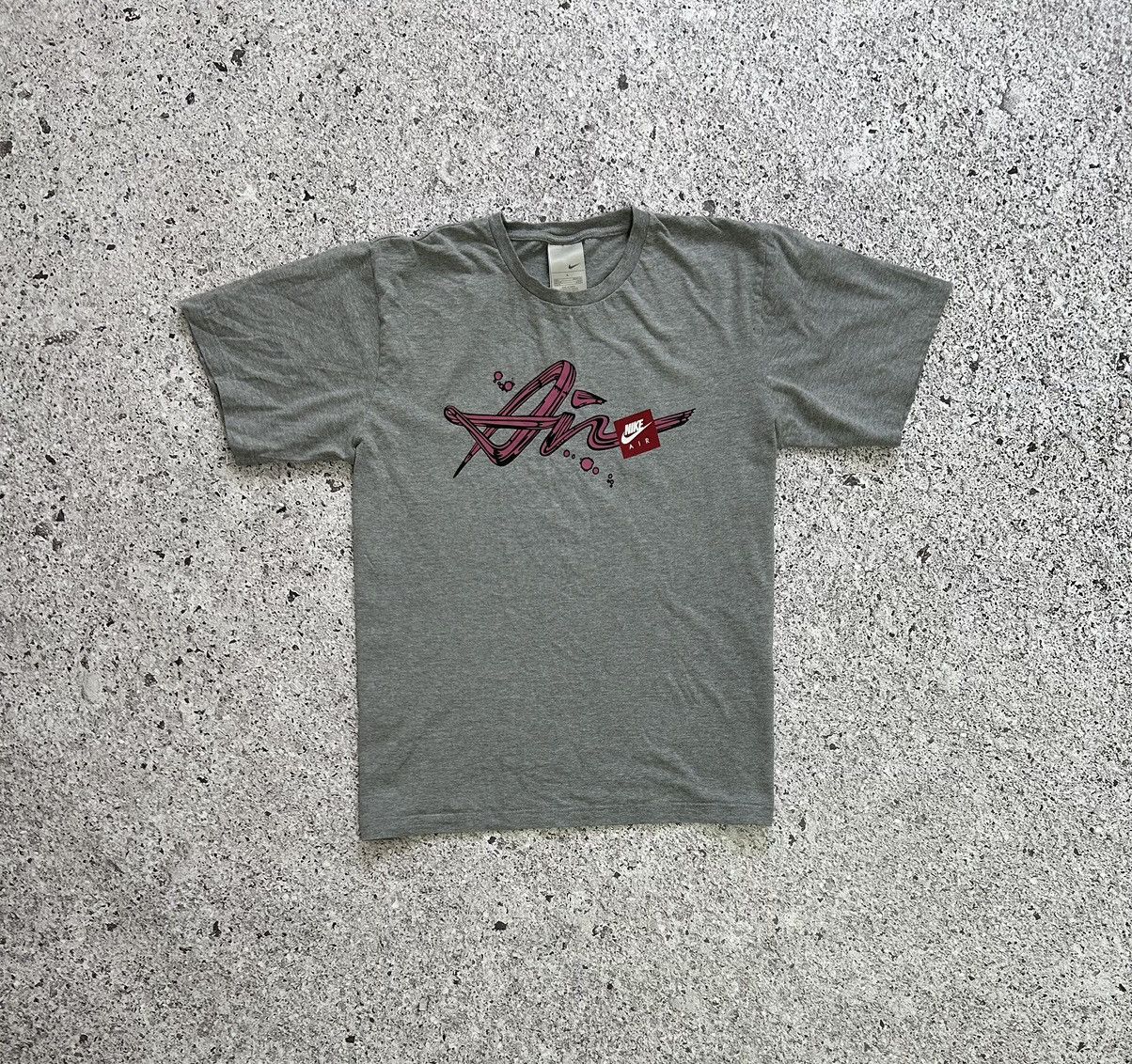 Nike × Vintage Vintage 90’s Nike Air Art Y2K HYPE RETRO T-Shirt Size US L / EU 52-54 / 3 - 1 Thumbnail